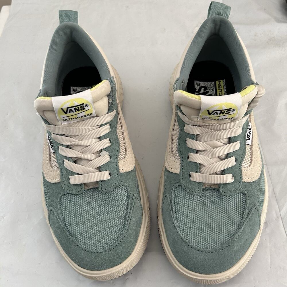 Vans Unisex Ultrarange VR 3 Cush Green Casual Shoes Sneakers Size M 5.5 W 7